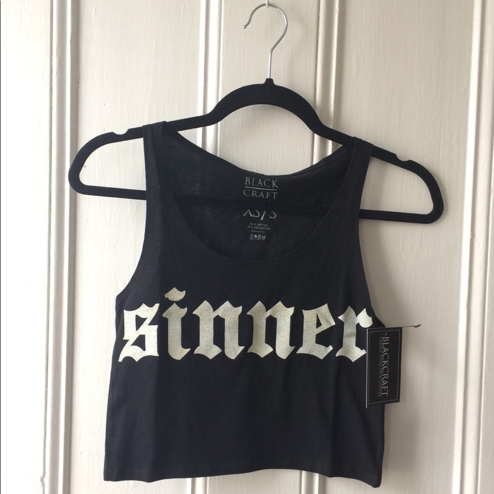 BLACKCRAFT SINNER CROPPED TANK
